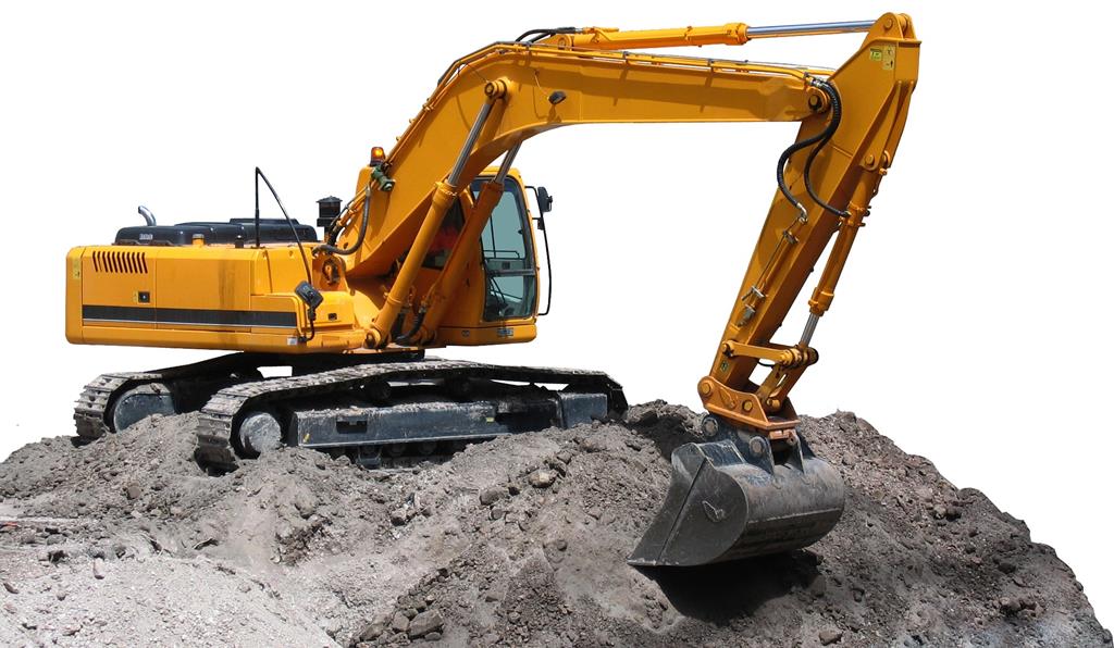 na terraplenagem, as escavadeiras ficam com o trabalho mais pesado