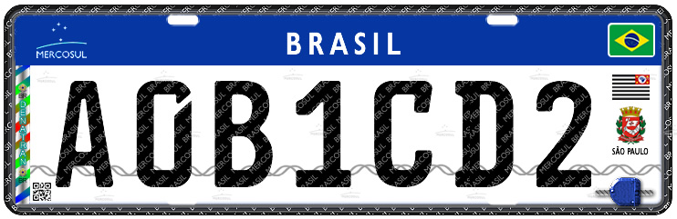 placa de carro brasil